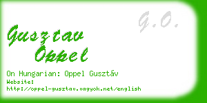 gusztav oppel business card